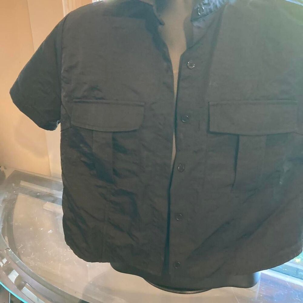 Forever-21 Women's Black and Navy Shirt